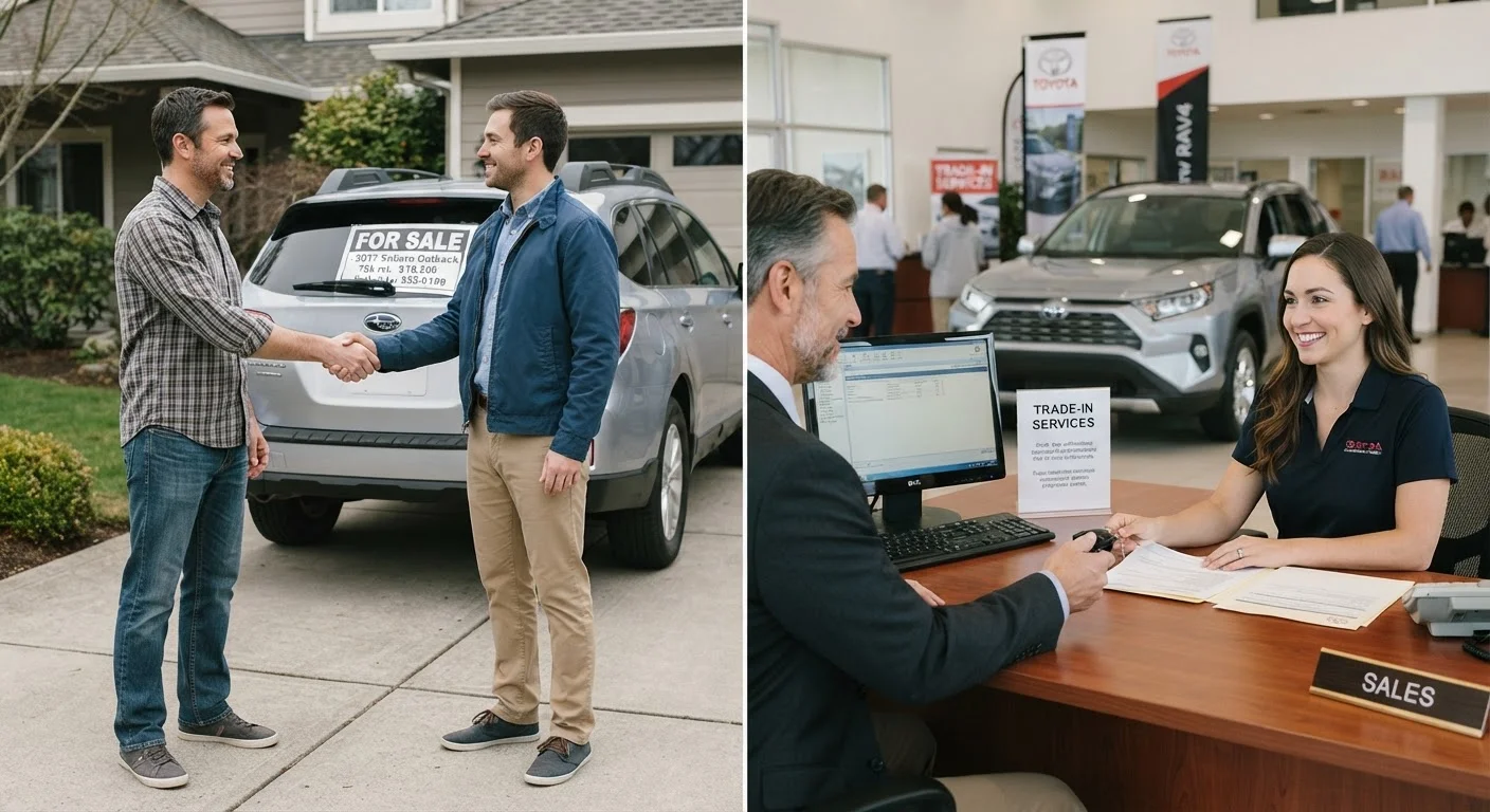 Selling a Car Privately vs. Trading It In: What Changes and What Doesn't